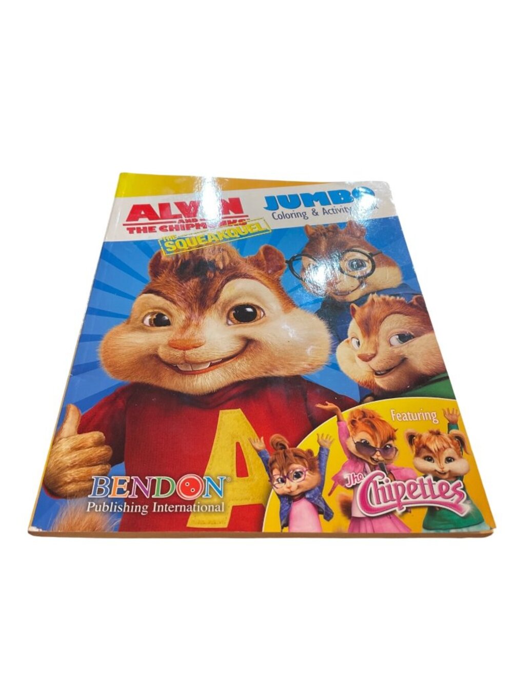 Alvin & The Chimpmunks VTG jumbo coloring activity book unused SKU 10-636